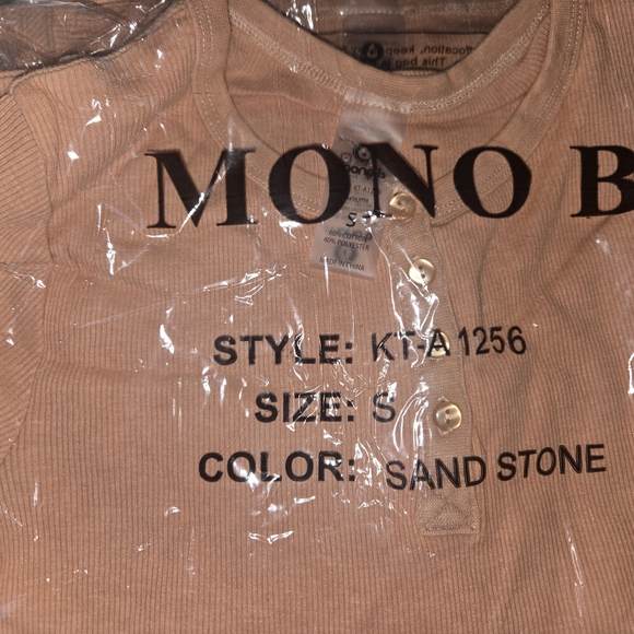 Motel Rocks Peach Long Sleeve Top - Picture 5 of 7